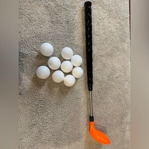 Toddler golf club and balls